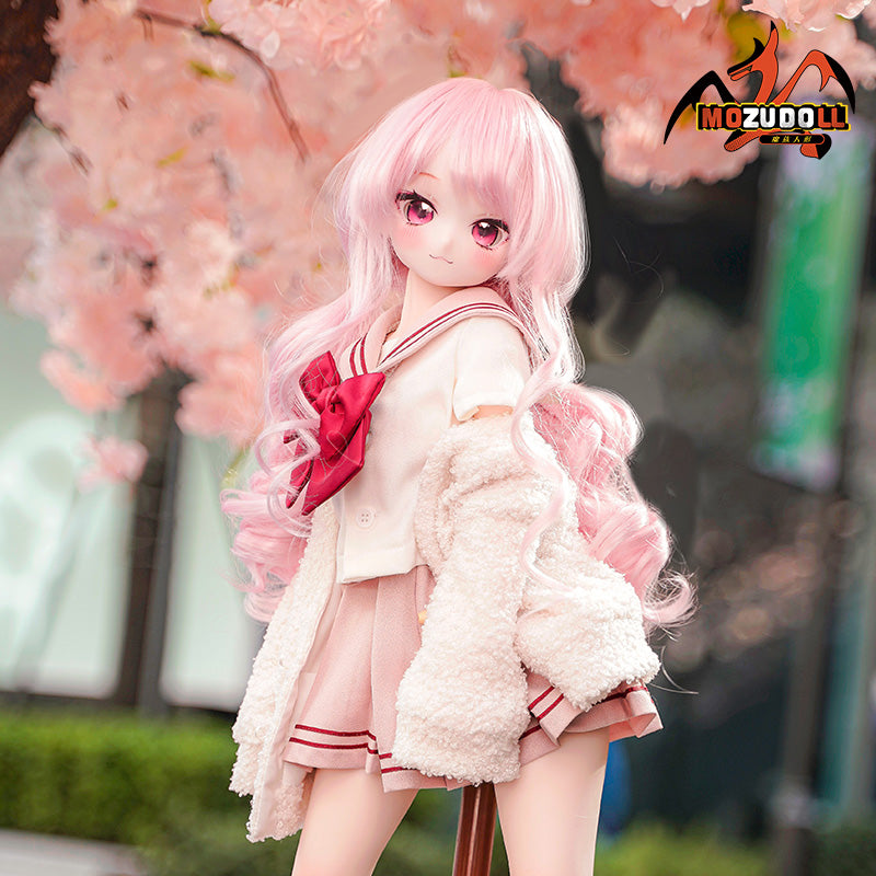 【65cmドール用ピンク春服コーラル】65cmドール用汎用品です