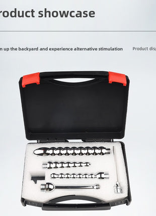 金属製膣・肛門洗浄器 男女兼用 セックス玩具 バックコート浣腸 ゲイ フィスティング 腸洗浄ツール