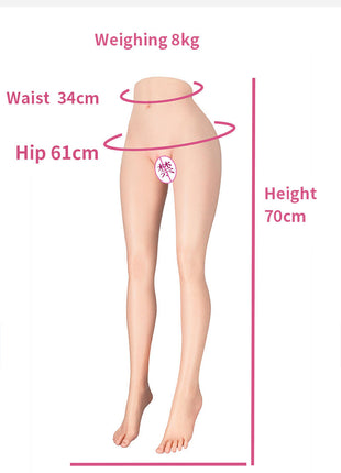 Silicone Doll Half Body Mold Real Doll Non-Inflatable Male Adult Product Vagina Buttocks Mold