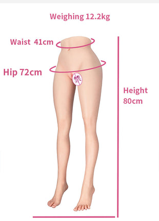 Silicone Doll Half Body Mold Real Doll Non-Inflatable Male Adult Product Vagina Buttocks Mold