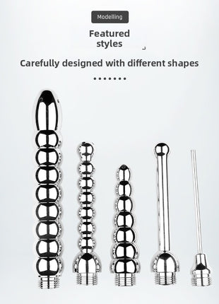 金属製膣・肛門洗浄器 男女兼用 セックス玩具 バックコート浣腸 ゲイ フィスティング 腸洗浄ツール