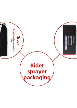 金属製膣・肛門洗浄器 男女兼用 セックス玩具 バックコート浣腸 ゲイ フィスティング 腸洗浄ツール