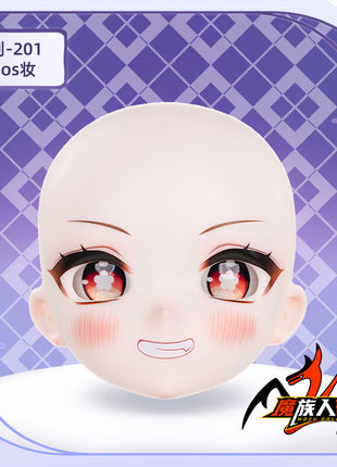 85cm Papadoll PEACH Head with Makeup —— Fit Doll Bodies of the Same Size