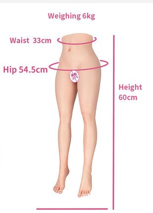 Silicone Doll Half Body Mold Real Doll Non-Inflatable Male Adult Product Vagina Buttocks Mold