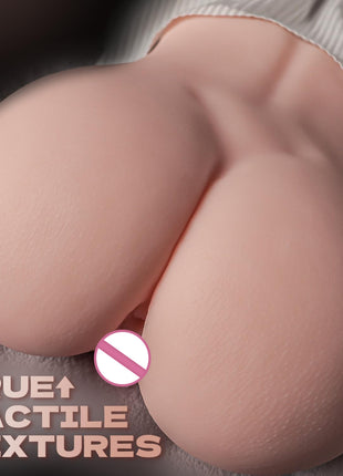 Male Masturbator Sex Doll for Men pocket pussies Realistic Adult Sex Toys for Men, 5.8LB Entry-Level Ass Lifelike Soft Butt with Vagina and Anal Channel for Several Sex Positions (Flesh)