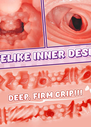 BIG SHOCKED Pocket Pussy Sex Dolls, 5.5LB Dual Channels & 20% Tighter Grip Male Sex Toys Fuller Curves Butt Sex Doll Masturbator Flesh Stroker Light Lifelike Soft Adult Sex Toy for Men Stress Relief