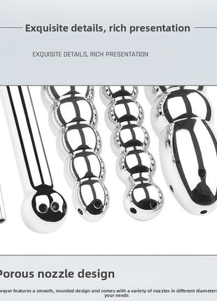 金属製膣・肛門洗浄器 男女兼用 セックス玩具 バックコート浣腸 ゲイ フィスティング 腸洗浄ツール