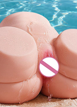 BIG SHOCKED Pocket Pussy Sex Dolls, 5.5LB Dual Channels & 20% Tighter Grip Male Sex Toys Fuller Curves Butt Sex Doll Masturbator Flesh Stroker Light Lifelike Soft Adult Sex Toy for Men Stress Relief