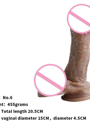 Realistic Flesh-colored Dildo for Women, Fake Penis with Suction Cup, Female-Specific Adult Toy,