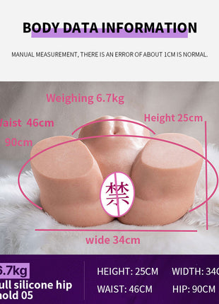 Silicone Doll Half Body Mold Real Doll Non-Inflatable Male Adult Product Vagina Buttocks Mold