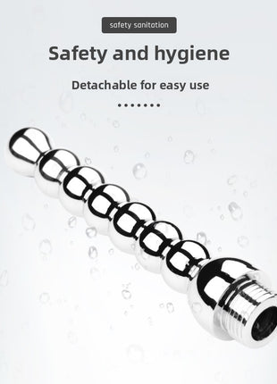 金属製膣・肛門洗浄器 男女兼用 セックス玩具 バックコート浣腸 ゲイ フィスティング 腸洗浄ツール