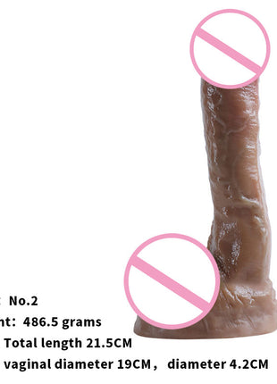 Realistic Flesh-colored Dildo for Women, Fake Penis with Suction Cup, Female-Specific Adult Toy,