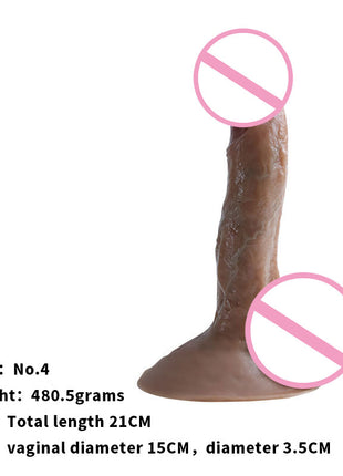 Realistic Flesh-colored Dildo for Women, Fake Penis with Suction Cup, Female-Specific Adult Toy,