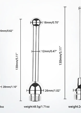 金属製膣・肛門洗浄器 男女兼用 セックス玩具 バックコート浣腸 ゲイ フィスティング 腸洗浄ツール