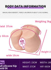 3kg full silicone hip mold
