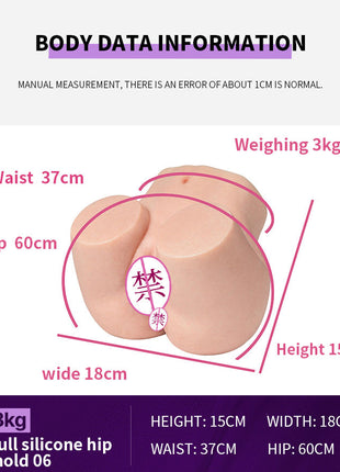 Silicone Doll Half Body Mold Real Doll Non-Inflatable Male Adult Product Vagina Buttocks Mold