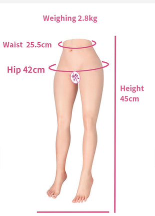 Silicone Doll Half Body Mold Real Doll Non-Inflatable Male Adult Product Vagina Buttocks Mold